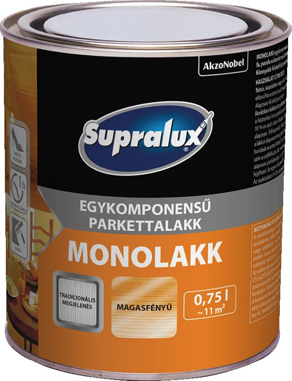 Supralux monolakk parkettalakk magasfényű Supralux monolakk parkettalakk magasfényű