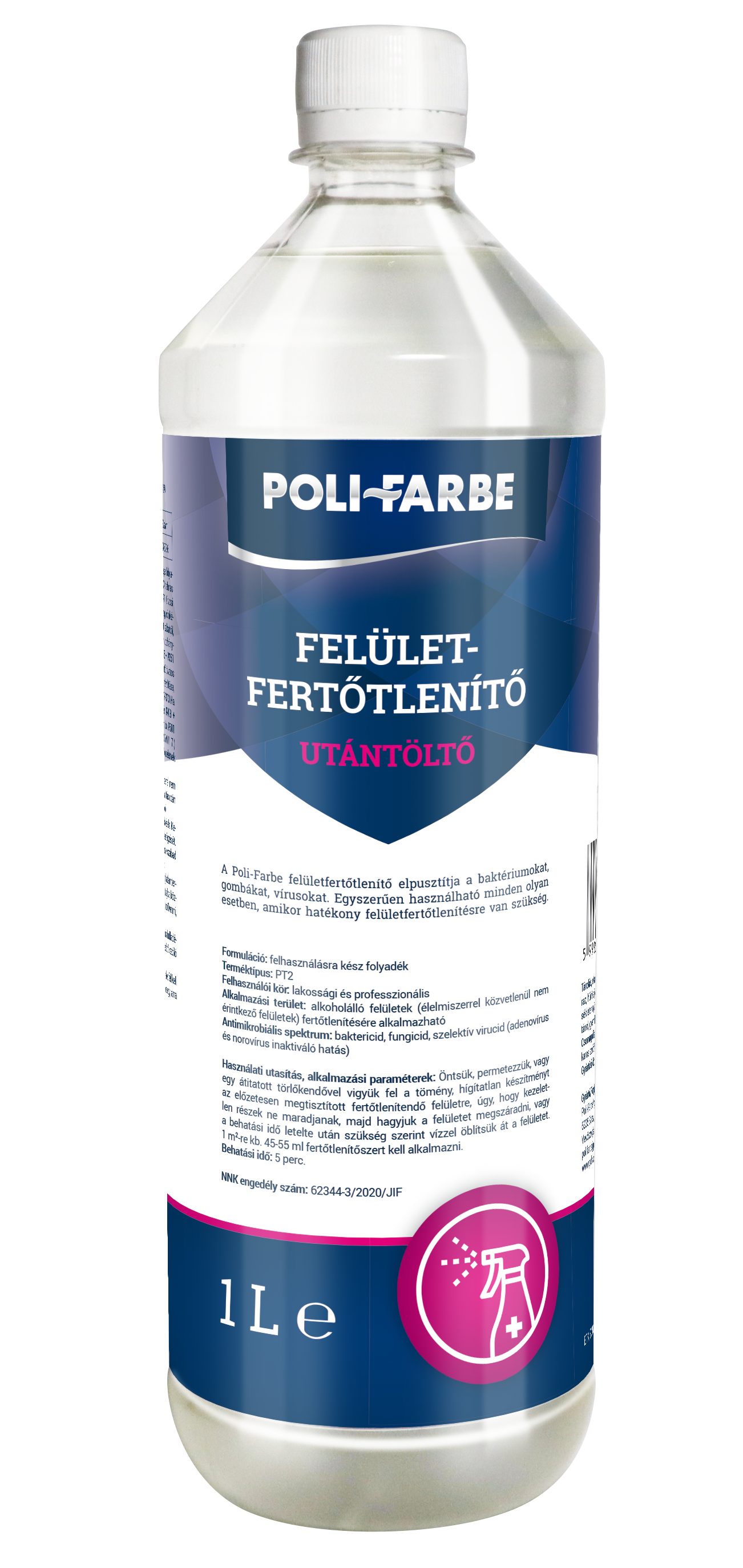 Poli-Farbe Felületfertőtlenítő utántöltő